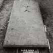 View of flatstone.
Insc: "I.K M.M W.K I.M 1704"
Largs Parish Churchyard no 105