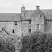 Rear view of buildings in Brunton Street, Falkland.