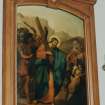 Painting of eighth station of the cross, detail