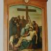 Painting of thirteenth station of the cross, detail