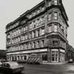 View of Bell Street from SE at junction with Walls Street.