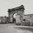 Glasgow, Balmore Road, Lambhill Cemetery.
View of entrance gateway from South-West.