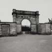 Glasgow, Balmore Road, Lambhill Cemetery.
View of entrance gateway from West.