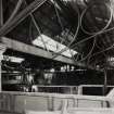 Glasgow, 97-113 Berkley Street, interior.
View of walkway and roof trusses of central courtyard from South.
