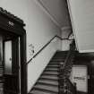 Glasgow, 64 Bothwell Street, interior.
General view of stair of disrepair from West.