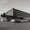 Glasgow, 121 Carstairs Street, Cotton Spinning Mills.
General view from SE of S and E sides of mill.