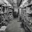 Glasgow, Cook Street, Eglinton Engine Works, interior.
General view of pattern store from North.
