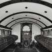 Glasgow, 137 Crossloan Road, MacGregor Memorial Church, interior.
General view of barrell vaulted interior from North.
