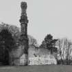 View of boiler house from S