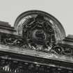 Glasgow, 55 Cranston Street, Western Police Building.
Detail of carved pediment on North facade.