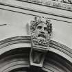 Glasgow, 55 Cranston Street, Western Police Building.
Detail of carved key-stone, first floor window, North facade.