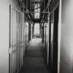 Glasgow, 55 Cranston Street, Western Police Building, cells, interior.
View of corridor from North.