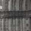 Glasgow, 500 Crown Street, St. Ninians Wynd Church.
Detail of impost band of central portal on South elevation.