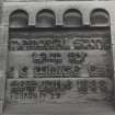 Glasgow, 500 Crown Street, St. Ninians Wynd Church.
General view of memorial stone.
Insc: 'Memorial Stone Laid By J C White Esq 26th June 1888' 'I-Chron-IV-23'.