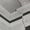 Glasgow, 10 Craigpark, Regent Place Church, interior.
Detail of plaster pilaster capital and cornice on first floor.