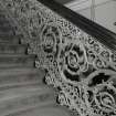 Glasgow, 4 Clairemont Gardens, Buchanan Bridge Club, interior.
Detail of cast iron baluster, staircase.