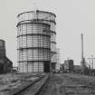 Glasgow, Clyde Iron Works.
General view of wooden cooling towers and gas holders.
