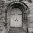 Glasgow, 139 Dixon Road, St. Martin's Church.
Detail of main entrance in South facade.