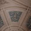 Glasgow, 176 Duke Street, Sydney Place United Presbyterian Church, interior.
Detail of main Church upper gallery ceiling plasterwork.