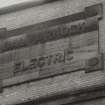 Glasgow, Dalmarnock Road, Dalmarnock Power Station.
Detail of North inscription panel.
Insc: 'Dalmarnock Electric'.