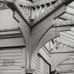 Glasgow, Fotheringay Road, Maxwell Park Station.
Detail of canopy support.