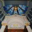 Interior. Detail of ark and apse dome