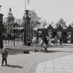 Glasgow, Garden Festival.
General view of entrance gates at Bell's Bridge.