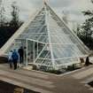 Glasgow, Garden Festival.
General view of the Beechwood Scotland Ltd exhibit, a glass pyramid.
