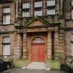 Glasgow, Gartloch Road, Gartloch Hospital.
Detail of main entrance.
