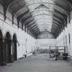 Glasgow, 140-54 Gorbals Street, Gorbals Baths, interior
View of cast iron roof structure over East range.

