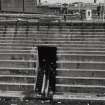 Glasgow, 18 Clydebrae Street, Govan Graving Docks.
Detail from South of access stairs and materials/tool slide of North-West end of no.3 graving dock.