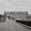 Glasgow, 18 Clydebrae Street, Govan Graving Docks.
General view from S-S-W, of workshop, weighbridge and offices at North-West end of no.1 graving dock.