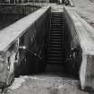 Glasgow, 18 Clydebrae Street, Govan Graving Docks.
General view of access stairs to no.2 graving dock, North-West end of the North-East side.