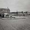 Glasgow, 18 Clydebrae Street, Govan Graving Docks.
General view from West of no.1 graving dock with pumphouse in centre background.