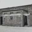 Glasgow, 18 Clydebrae Street, Govan Graving Docks.
General view from E-N-E of 'Lascar' toilets at North-West end of no.2 graving dock.