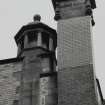 Roof, chimney stack and adjacent tempietto, detail