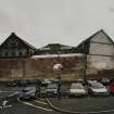 View from W of rear of building