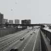 Glasgow, Inner Ring Road, Charing Cross Interchange, North Flank.
General view of inner ring road and ramp to Bothwell Street from West frontage road, from North-West.