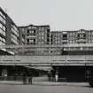 Glasgow, Hutchesontown.
View of Area C from South-West showing commercial centre and 1986-1990 improvements.