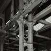 Glasgow, Govan, Linthouse engine works, interior.
Detail of tie-rail suspension system.