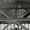 Glasgow, Govan, Linthouse engine works, interior.
Detail of hip-end and radial tie plate in the roof.