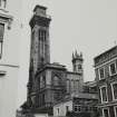 Glasgow, 31, 33, 35 Lynedoch Place, Free Church College
General view from South with Park Church in the background