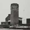 Glasgow, Mavisbank Road, Princes Dock 'Four Winds' Power Station.
View of chimney from SSW.