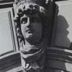 Glasgow, 19-27 Maitland Street, Police Office Building.
Detail of carved keystone above main entrance.