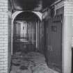 Glasgow, 19-27 Maitland Street, Police Office Building, interior.
View of prison block and central corridor, ground floor.
