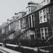 Glasgow, Farme Cross, Millar Terrace.
General view of rear of terraced houses.