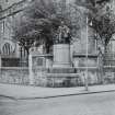 Glasgow, Rutherglen, Main Street, St Marys Old Parish Church.
General view of Dr Gorman's Statue.