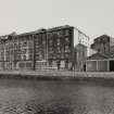 Glasgow, North Spiers Wharf.
General view from South-West of Grain Mills and stores at South end of the range.