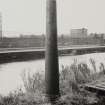 Glasgow, North Spiers Wharf.
Detail of cast iron bollard next to canal.