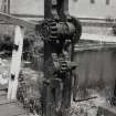 Glasgow, North Canal Bank Street, Bascule Bridge.
Detail of gear train at South end.